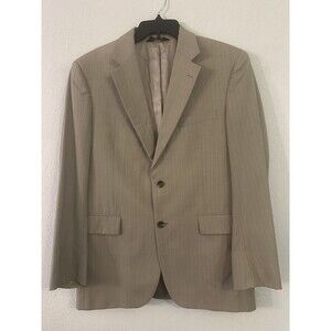 JOS A. Bank Beige Pinstripe Sport‎ Blazer Coat Men's SIZE 40R